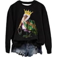 thumbnail image 3 of Mardi Gras 2026 Chandails en Molleton pour Femmes Tendance Manches Longues Col Rond Décontracté Carnaval Graphique Chandail en Molleton Pulls pour Femmes, 3 of 3
