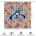thumbnail image 2 of Juego de 4 cortinas de ducha Goofy con alfombrillas antideslizantes, tapa de inodoro y alfombrilla de baño, cortina de ducha impermeable con decoración de dibujos animados para baño con 12 ganchos,, 2 of 8