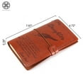thumbnail image 6 of Luxtrada To My Daughter Granddaughter Where Ever Love Mom Dad Leather Journal Notebook Diary (Love Dad), 6 of 11