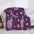 thumbnail image 4 of Throw Blanket for Couch, Cartoon Cute Snake Flower Super Soft Fuzzy Comfy Warm Throw Blanket, Cuteness Lightweight Cozy Plush Flannel Blanket & Throws for Sofa and Bed All Season, 4 of 5