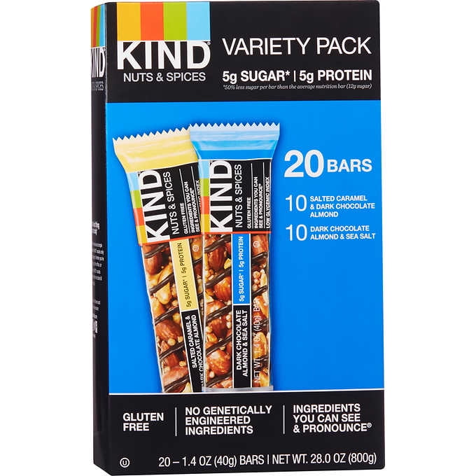 Kind Nut And Spices Bar Variety Pack, 20 Count