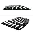 thumbnail image 6 of Ikon Motorsports Compatible with 16-24 Chevy Camaro Coupe IKON Rear Window Louver Sun Shade Cover Windshield Vent - Glossy Black, 6 of 9