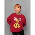 thumbnail image 2 of Officially Licensed Zoltar Vintage Psychic Graphic Women's Sweatshirt, 2 of 4
