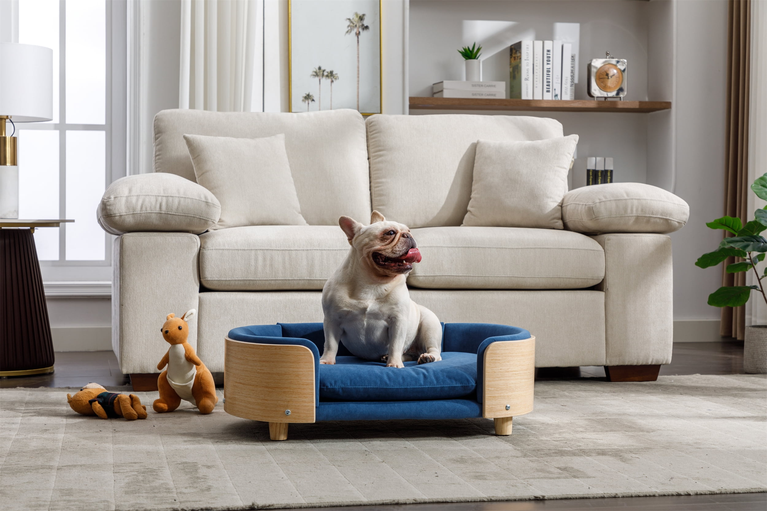 Vivifying Scandinavian style Elevated Dog Bed Pet Sofa With Solid Wood