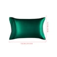 thumbnail image 4 of Funda de almohada de diseño simple Home Dorm Apartment Hotel Funda de almohada Funda de almohada de cama de color sólido, Blackis Green Advancent HA000545-05B, 4 of 7