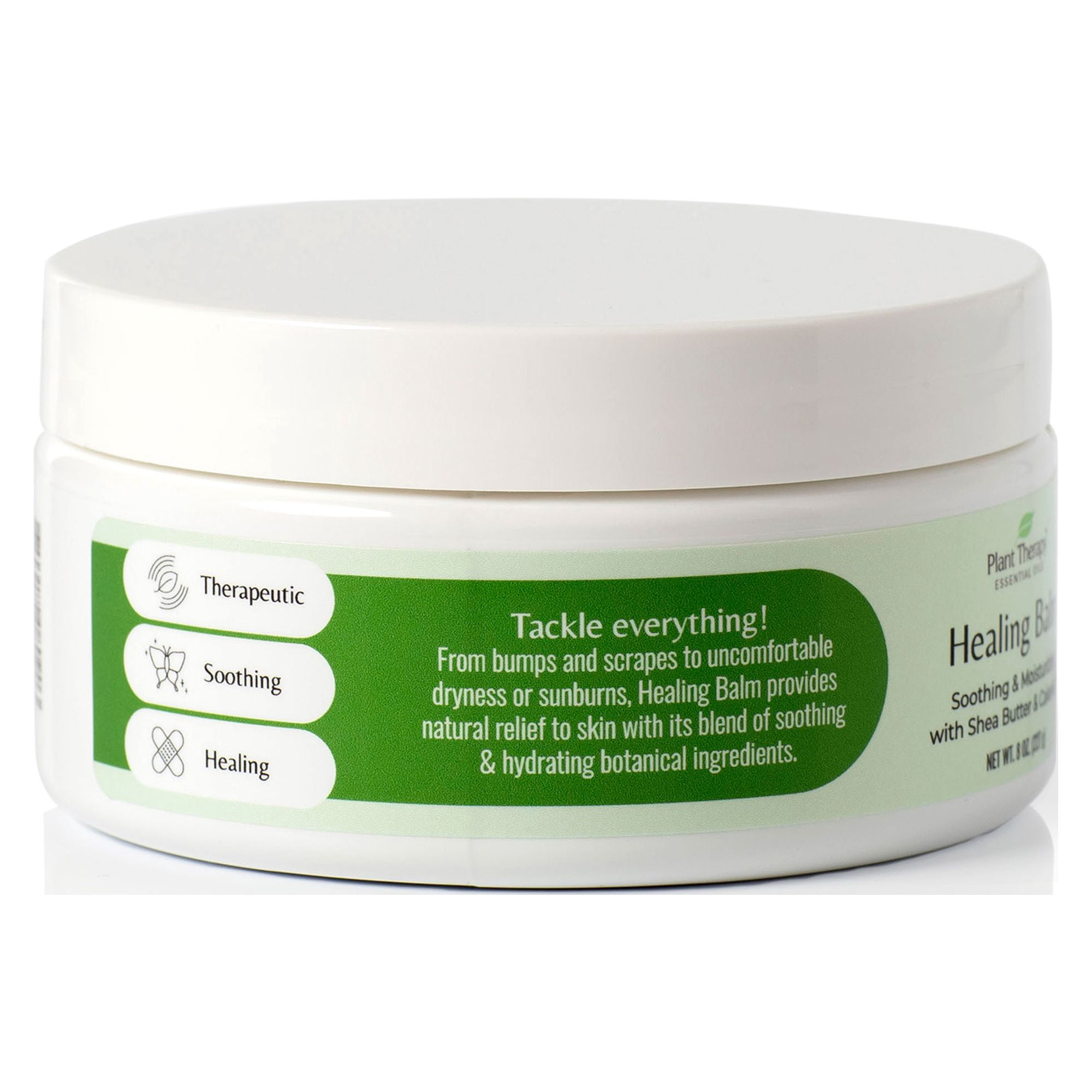 Plant Therapy Healing Balm 8 oz 100% Pure & Natural, Nutrient-Rich Botanical Formula, Soothing Ingredients: Shea Butter, Tamanu Oil, and Calendula Extract