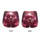 thumbnail image 3 of Balery Surreal Pink Headphones Pantalones cortos deportivos para mujer con forro y dos bolsillos, elásticos, para entrenamiento, gimnasio, yoga-Medium, 3 of 7