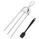 thumbnail image 2 of Apmemiss Chicken Wing BBQ Fork, Chicken Wing Rack for Grilling Chicken Wings, Wing Rails for Grilling Chicken Wings, BBQ Grilling Tool Set for Outdoor Picnic Camping Barbecue for Home, Cooking, Party, 2 of 9
