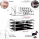 thumbnail image 2 of Organizador de maquillaje Cq, acrílico transparente, apilable, 4 cajones, 2 unidades, 2 of 7