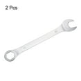 thumbnail image 3 of Uxcell Thin 6-Point Combination Wrench, Metric Mirror-Chrome Plated High Carbon Steel, 19mm, 2 Pack, 3 of 5