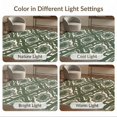 thumbnail image 7 of ODIKA Neutral Boho Vintage Botanical Trellis Retro Motif Pastel Solid Stain Resistant Flatwoven for Entryway, Kitchen, Mudroom, 7 of 7