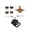 Wooden seat set-G, variant on Cocktail Smoker Kit for Bourbon Whiskey Gifts for Men Drink Smoker Infuser Old Fashioned Smoker Kit with Wood Chips for Bar Tool