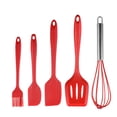 thumbnail image 1 of Juego de espátula de silicona de 5 uds, utensilios de cocina de silicona antiadherentes resistentes al calor, juego de utensilios de cocina duraderos, 1 of 5