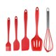 thumbnail image 1 of Juego de espátula de silicona de 5 uds, utensilios de cocina de silicona antiadherentes resistentes al calor, juego de utensilios de cocina duraderos, 1 of 5