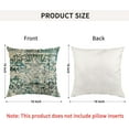 thumbnail image 4 of Boho Pillow Covers 16x16 Inch, Persian Carpet Green Vintage Throw Pillow Cover Antique Ethnic Decorative Green Pillow Cases Home Decor Square Linen Pillowcase, 4 of 6