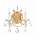 thumbnail image 3 of 4472-GD-CL-SAQ Crystorama Lighting Maria Theresa - Two Light Wall Sconce in Classic Style - 10.5 Inches Wide by 12.5 Inches High-Gold Finish-Swarovski, 3 of 7