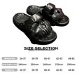thumbnail image 3 of Skull Home Slippers Fashion Punk Flip Flop Non-slip Summer Sandals (36-37 Beige), 3 of 7