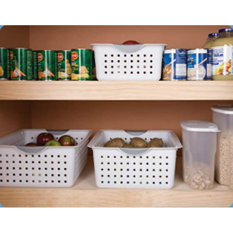 Sterilite Medium & Small Ultra Plastic Storage Bin Organizer Basket (12  Pack), 1 Piece - Fry's Food Stores