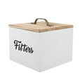 thumbnail image 1 of KAKOWELY kitchen storage bins Wooden Stackable Box With Lid Square Storage Box For Organizing Candy Tea Small Items Kitchen Storage For Office Home6.3"X6.3"X5.12", 1 of 5