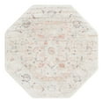 thumbnail image 3 of Unique Loom Madeline Vintage Collection Area Rug - Jackson (5' 3" Octagon Ivory/Pink), 3 of 7