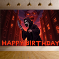 thumbnail image 5 of Terrifying Design Banner Gothic Style Creepy Decor Horror Backdrop for Halloween Party Scary Events, 5 of 5