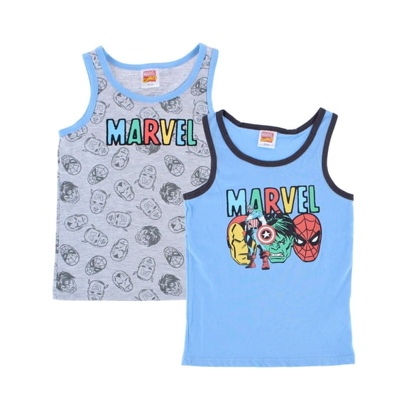 Textiel Trade Boy's Marvel Singlets (2 Pack)