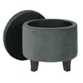 thumbnail image 6 of HomePop Tufted Round Ottoman with Storage, Multiple Colors, 6 of 17