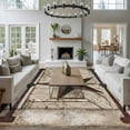 thumbnail image 3 of 5'x7' Area Rugs for Living Room Bedroom, Texas Star Vintage Washable Rug Carpet Runner Indoor Outdoor, Brown Khaki Wooden Retro Art Non Slip Floor Mats Area Rug for Kitchen, Nursery, 3 of 8