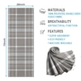thumbnail image 2 of Gray White Plaid Checkered Pattern Hot Yoga Mat Towel Non Slip for Hot Yoga - Quick-Drying Yoga Mat Cover with 4 Corner Pockets with Travel Bag - Hot Yoga Towel Non Slip 70"x26", 2 of 6