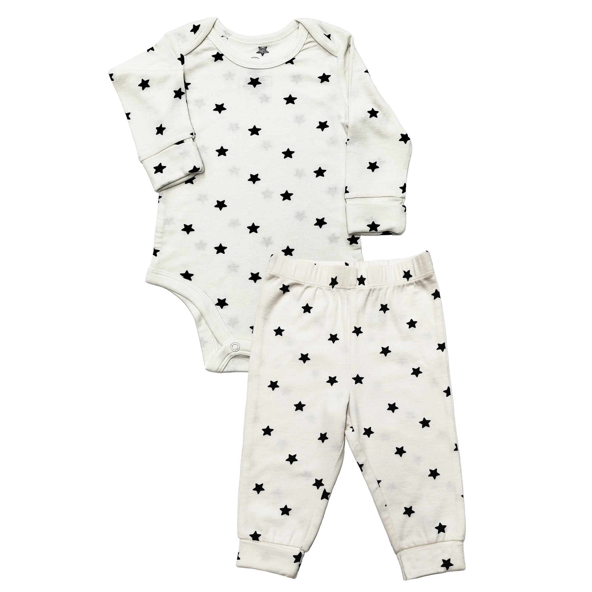 Wonder So Soft Modal by Wonder Nation Baby Boys Bodysuit and Pants Set, 2-Piece, Sizes 0/3M–6/9M