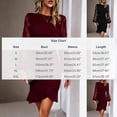 thumbnail image 4 of ClodeEU Women's Elegant Lace Long Sleeve Bodycon Midi Dress, Ruched Wrap Ruffle Hem Cocktail Party Pencil Dress Green,Women's Plus XXL, 4 of 6