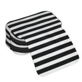 thumbnail image 4 of Sikiie Black And White Stripes Print Flip Double-layer Pencil Case, All-purpose Stationery Bag for Study and Office, Zipper Design, Unisex, 4 of 7