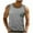 Gray, variant on Horkkom Tank Tops Men Summer Workout Crew Neck Sleeveless Shirts with Pocket Color Block Gym Tank Tops, Gifts for Men 2XL