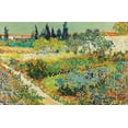 thumbnail image 4 of Garden at Arles by Vincent van Gogh Wall Poster with Pushpins, 22.375" x 34", 4 of 6