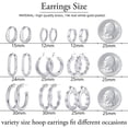 thumbnail image 6 of Turandoss 9 Pairs 14K White Gold Plated Chunky Twisted Huggie Hoop Earrings Set for Women Hypoallergenic Tarnish Free Jewelry Trend Birthday Gifts for Women, 6 of 9