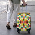 thumbnail image 3 of Rainbow Checkered Pattern Luggage Cover Fashion Suitcase Cover Baggage Covers Fit 25-28 Inch Luggage (Go Travel), 3 of 5