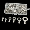thumbnail image 4 of MasteelfCA 1 Box of 150PCS Terminals Tinned Annular Cable Lug Wire Connector Non-insulated Assortment Kit, 4 of 8