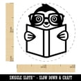 thumbnail image 2 of Sloth Reading Book Self-Inking Rubber Stamp Ink Stamper - UV Ink - Mini 1/2 Inch, 2 of 7