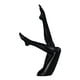 thumbnail image 3 of Escultura de piernas femeninas, centro de mesa, adorno de escritorio, figura decorativa para oficina Negro, 3 of 9