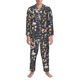 thumbnail image 3 of Fotbe Wildflower Watercolor 1 Pijama de Hombre con Estampado de Manga Larga, Conjunto de 2 Piezas, Ropa de Dormir Suave y Cómoda con Bolsillos-X-Large, 3 of 7
