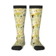 thumbnail image 2 of Picia Women Crew Soft Moisture-wicking Socks Animal Tree Pattern Design Cotton Socks, One Size fit All, 2 of 9
