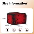 thumbnail image 4 of KLL Spiders On The Web And Space Print 4 Slice Toaster Dust Covers Kitchen Small Appliance Cover with 2 Pockets,Can hold Jam Spreader Knife & Toaster Tongs (12.4 x 10.6 x 8.2), 4 of 6