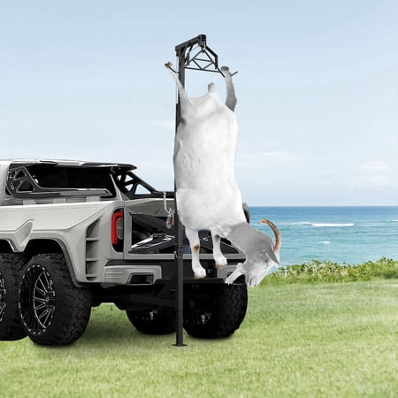 Modern High Flexibility Hanging Black Silver Truck Deer Hoist for Factories Farms and Construction Sites