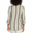 thumbnail image 4 of Orvis Ladies' Long Sleeve Linen Blend Top, Island Stripe - Navy/White Large, 4 of 4