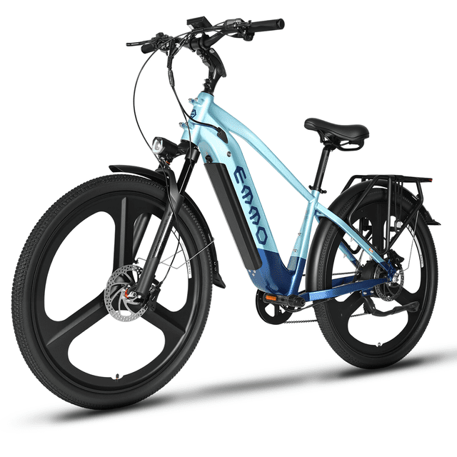 EMMO Spurt Pro 29" Torque Sensor Step Over Trail eBike 750W 48V 20Ah - UL Certified - Upgraded Design - Front Suspension - Up to 125km Range - Aqua Blue