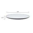 thumbnail image 3 of Mainstays 10.5" Round Plastic Plate, Gray, 3 of 4
