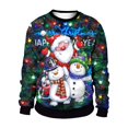 thumbnail image 1 of Sudadera con estampado navideño para hombre y mujer, jersey de cuello redondo de gran tamaño, ropa de Cosplay para fiesta de navidad, 1 of 4