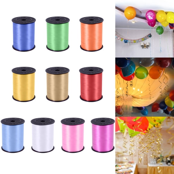 Red Curling Ribbon Roll 500 Yards Decorative Gift Wrapping Balloon Ribbon for Crafts Party Decorations