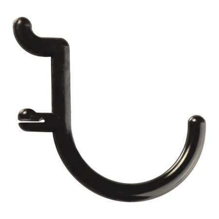 Locking Pegboard Hook - Functionaire 25-FH2-4 Blk Locking Pegboard Hooks, Plastic - Pack of 25