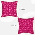 thumbnail image 3 of Fotbe Breast Cancer Awareness6 Pattern Velvet Decorative Throw Pillow Covers with Elegant Piping, Soft Plush Cushion Cover for Sofa, Bed, Car, Office-20"x20", 3 of 8